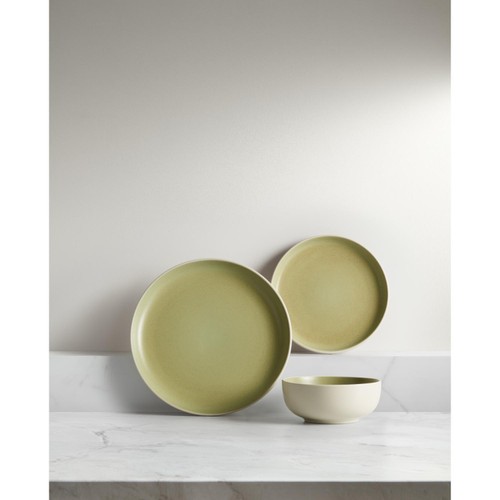 Nutmeg Home Green Two Tone Stoneware 12 Piece Box Set