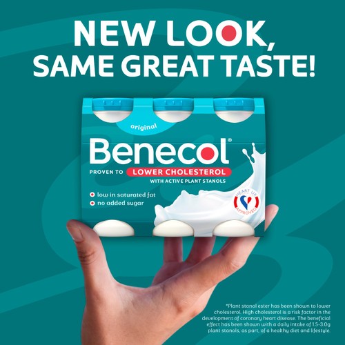 Benecol Original No Added Sugar Yogurt Drink 6 x 67.5g (405g)