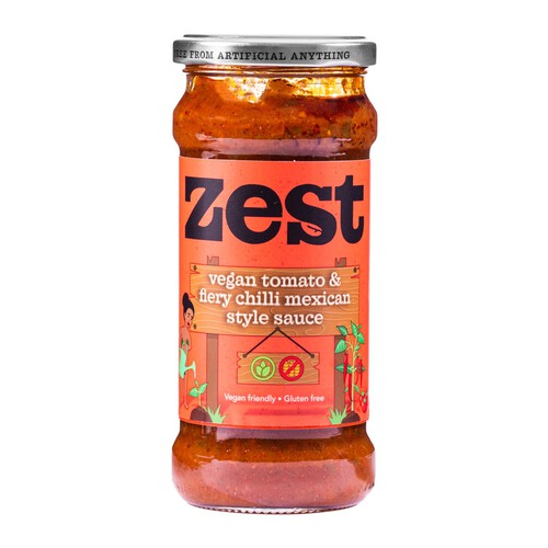 Zest Vegan Tomato & Fiery Chilli Sauce