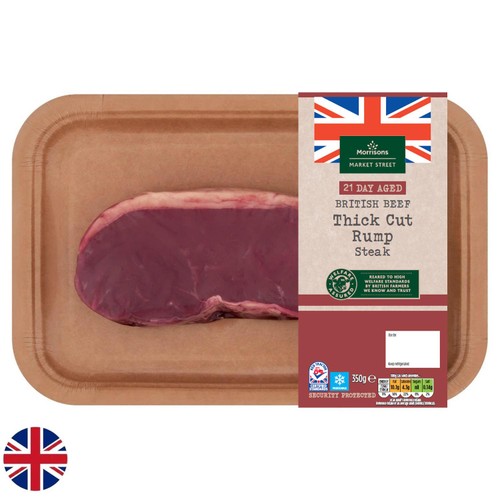 Morrisons British Thick Cut Rump Steak 350g