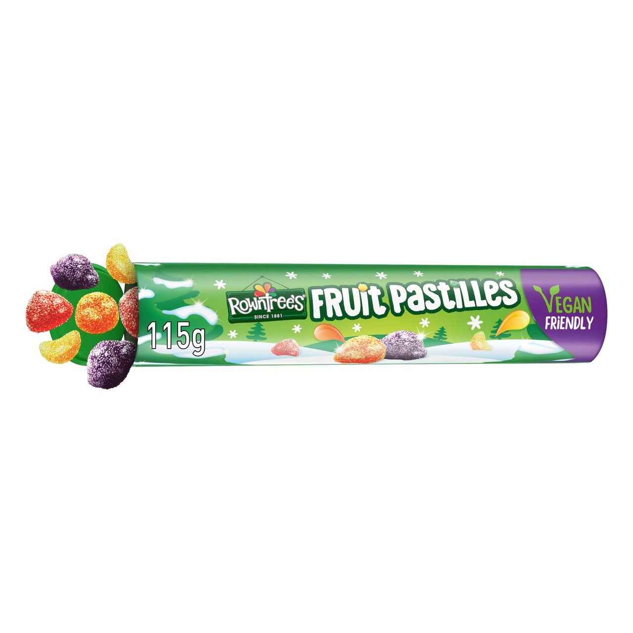 Rowntree's Fruit Pastilles Sweets Giant Tube 115g