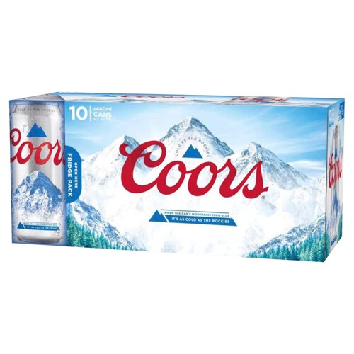 Coors Lager Beer Cans