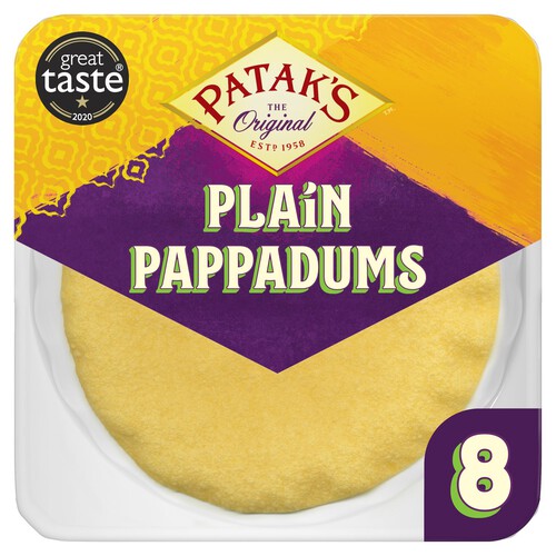 Pataks Plain Pappadums