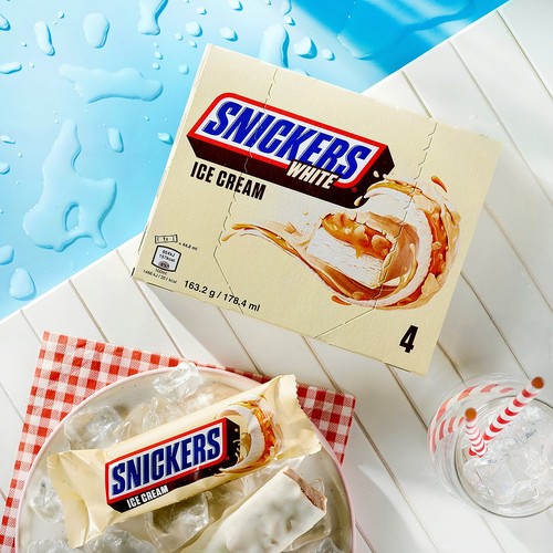 Snickers White Ice Cream Bars 
