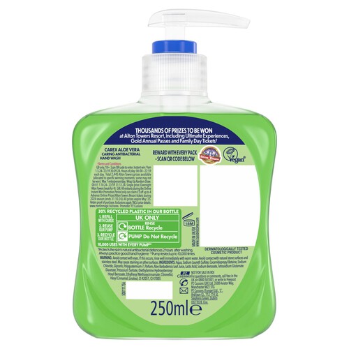 Carex Antibacterial Aloe Vera Handwash