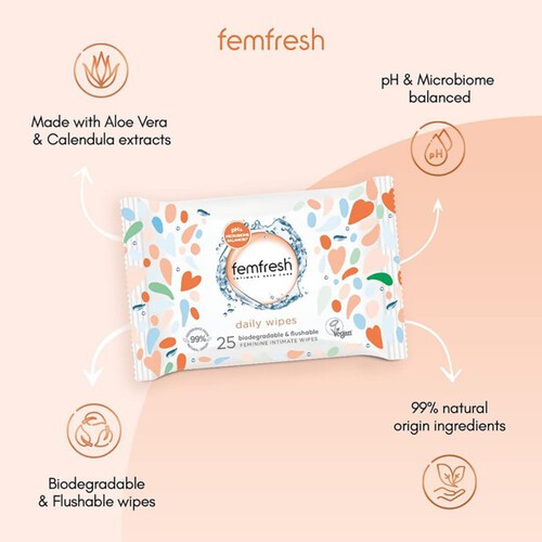 Femfresh Intimate Hygiene Large Feminine Freshness Wipes