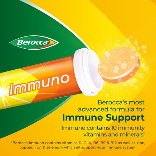 Berocca Immuno - Energy & Immune Support 15 Tablets