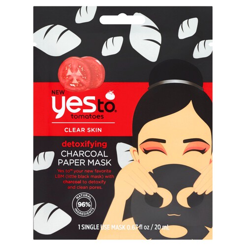 Yes To Tomatoes Detoxifying Charcoal Paper Mask