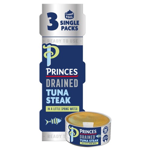 Princes Drained Tuna Steak in a Little Spring Water 3x60g