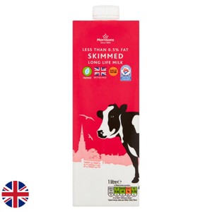 Morrisons Long Life British Semi Skimmed Milk