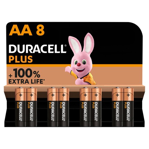 Duracell Plus AA Alkaline Batteries LR6 