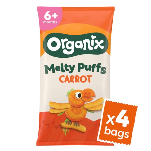  Organix Melty Carrot Puffs 7+ Months Stage 2
