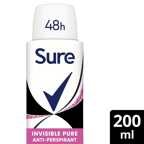 Sure Women Antiperspirant Deodorant Invisible Pure Aerosol 