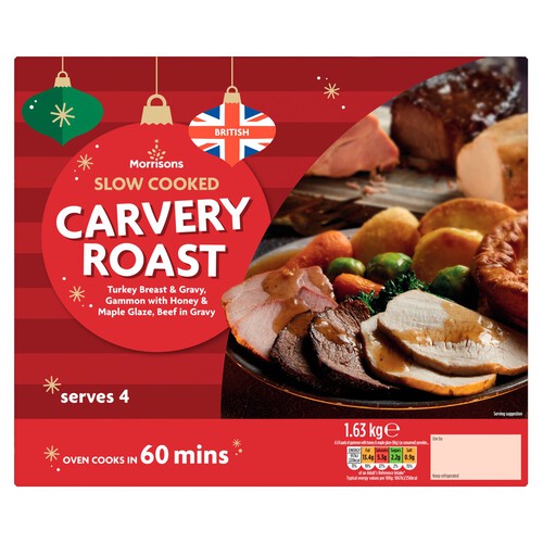 Morrisons Slow Cooked Carvery Trio Roast 