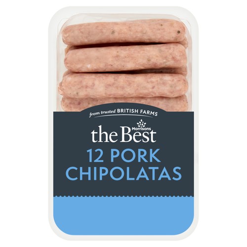Morrisons The Best Pork Chipolatas 12 Pack 375g
