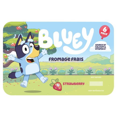 Bluey Strawberry Fromage Frais 6 x 45g