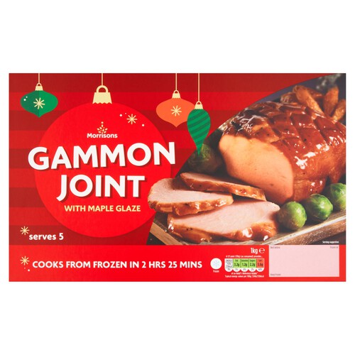 Morrisons Gammon Joint With Maple Glaze 