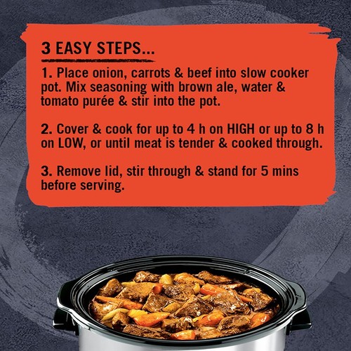 Schwartz Slow Cookers Beef & Ale Stew Recipe Mix
