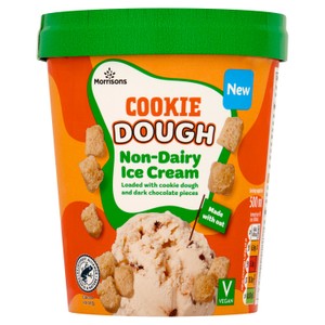 Morrisons Non-Dairy Cookie Dough Ice Cream   500ml