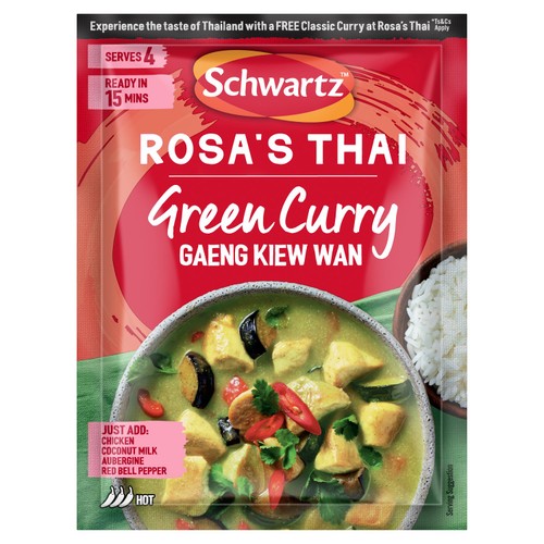 Schwartz Rosa's Thai Green Curry Recipe Mix 