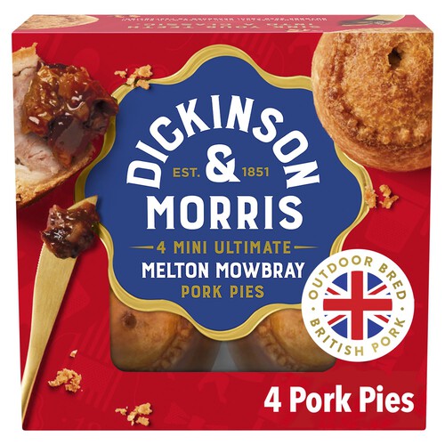 Dickinson & Morris Mini 4 Pork Pies 