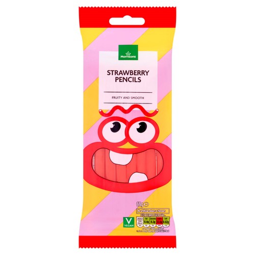 Morrisons Strawberry Pencils 75g