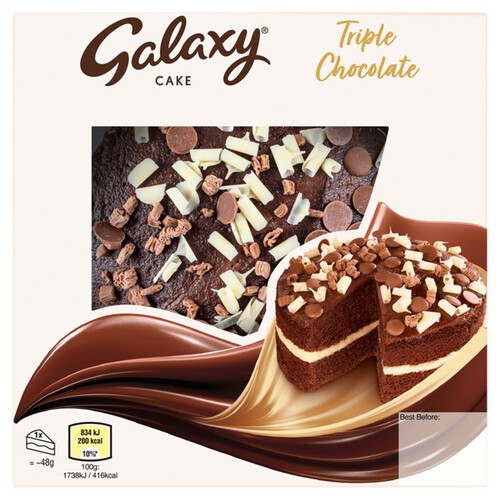 Galaxy Triple Chocolate Celebration Cake Serves 8