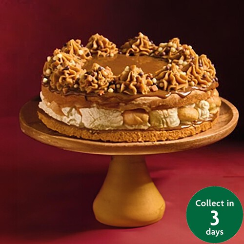 Morrisons Christmas Caramel Profiterole Gateau Large