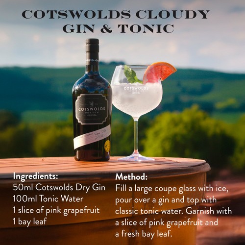 Cotswolds Dry Gin (Abv 46%)