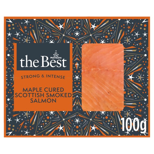 Morrisons The Best Strong & Intense Maple Cured Scottish Smoked Salmon 