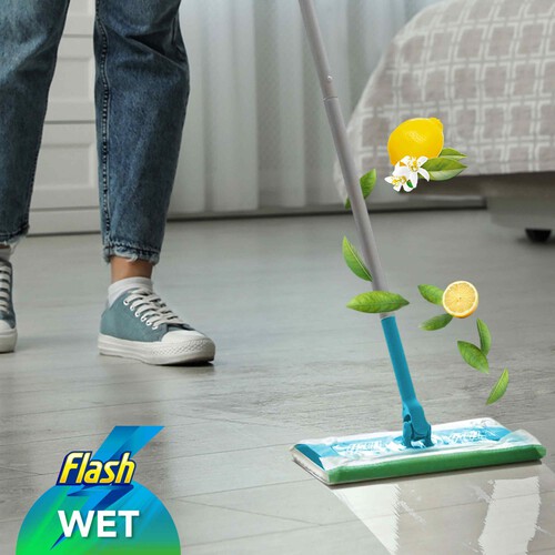 Flash Anti-Bac Speed Mop Wet Cloths Lemon