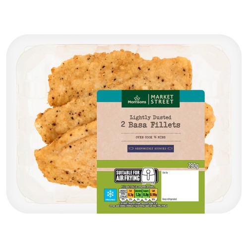 Morrisons Market Street Lightly Dusted Basa Fillets 290g