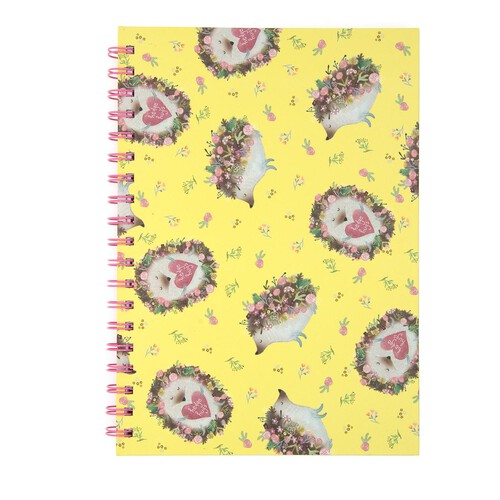 Nutmeg Hedgehog A4 Notebook