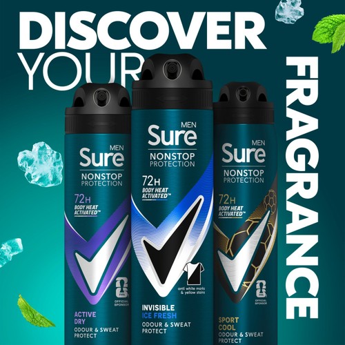 Sure For Men Invisible Ice Anti Perspirant 150ml