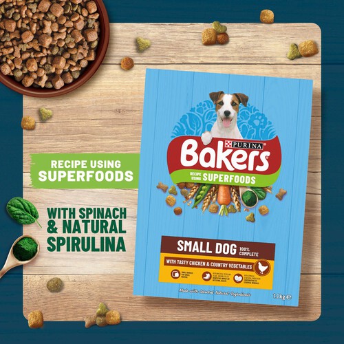 Bakers Small Dog Dry Dog Food Chicken And Veg 