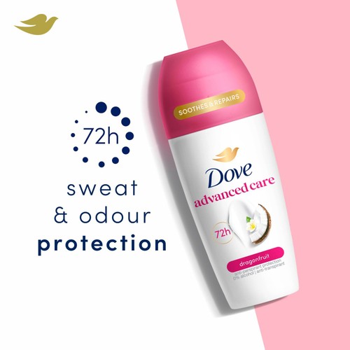 Dove Advanced Dragonfruit and Coconut Roll On Antiperspirant 50ml