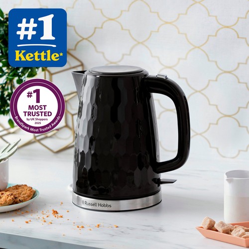 Russell Hobbs Cordless Electric Honeycomb Kettle Black 26051