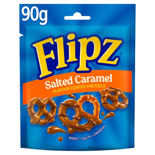 Flipz Pretzels Salted Caramel Flavour Snacks 90g