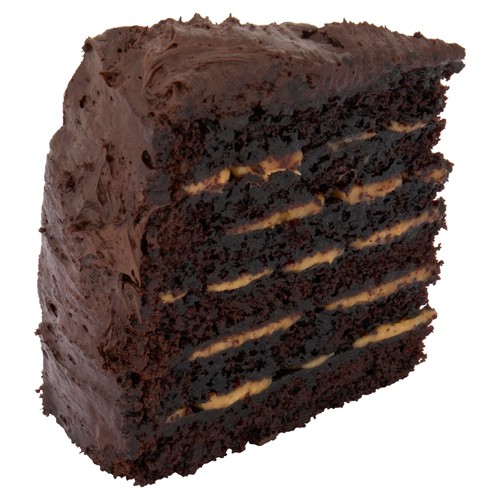 Morrisons Six Layer Chocolate Salted Caramel Cake Slice