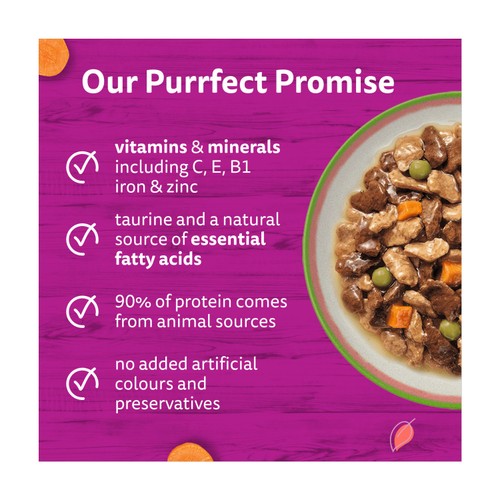 Whiskas 1+ Chef's Choice Mix Adult Wet Cat Food Pouches in Gravy