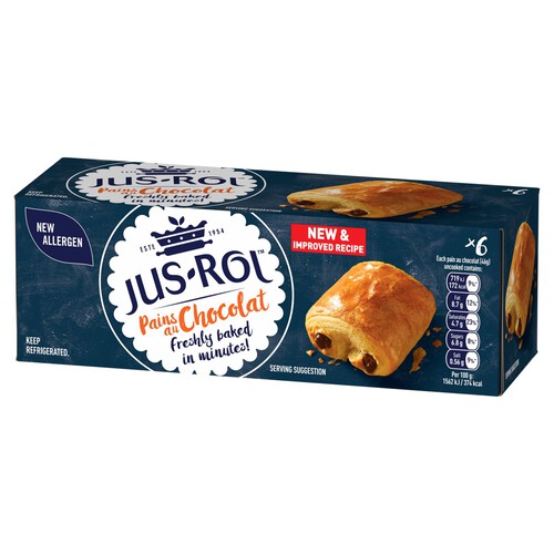 Jus Rol Pain Au Chocolat Dough x6