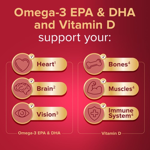 Seven Seas Omega-3 Fish Oil with Vitamin D Capsules