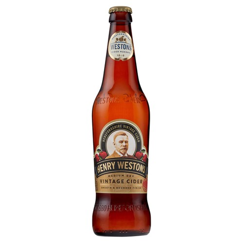 Henry Westons Medium Dry Vintage Cider Bottle  500ml