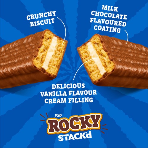 Fox's Biscuits Rocky STACK'd Vanilla Cream Flavour Biscuit Bars
