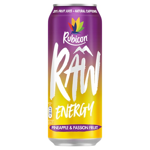 Rubicon Raw Energy Pineapple Passion Fruit