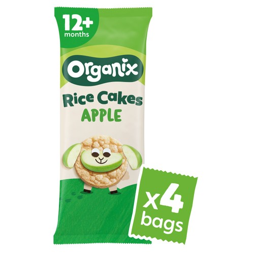 Organix Apple Rice Cake Clouds Multipack 4X18G