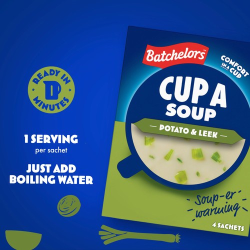 Batchelors Cup A Soup Sweet Chilli Chicken Instant Soup Sachets x4 92g