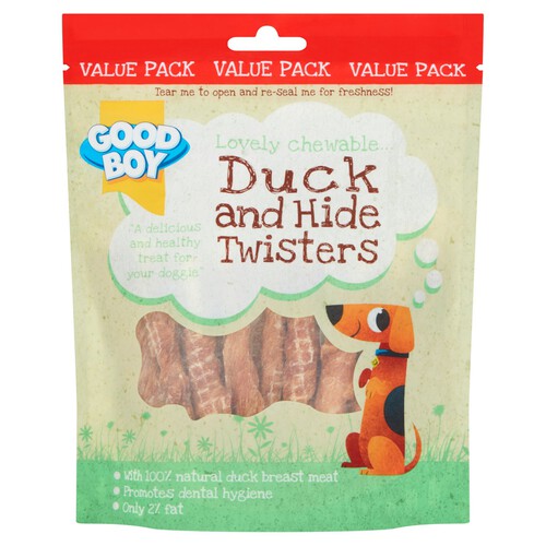 Good Boy Duck & Hide Twisters Dog Treats