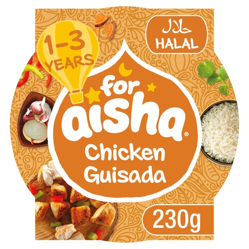 For Aisha Chicken Guisada Toddler Tray Meal 12m+ 