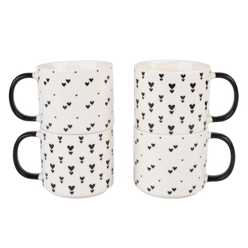 Kingsbridge Kitchen Hearts Stacking Mugs